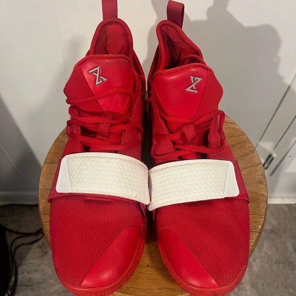 Nike Red and White Athletic Sneakers PG 2.5 University Red - Picture 5 of 6